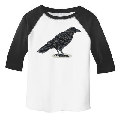 Crow Bird O White Surface Toddler Fine Jersey T-Shirt