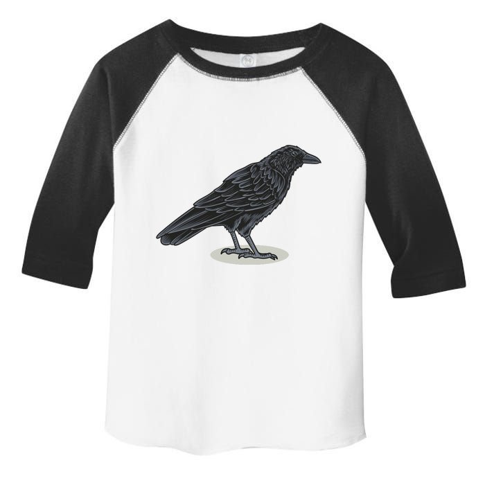 Crow Bird O White Surface Toddler Fine Jersey T-Shirt