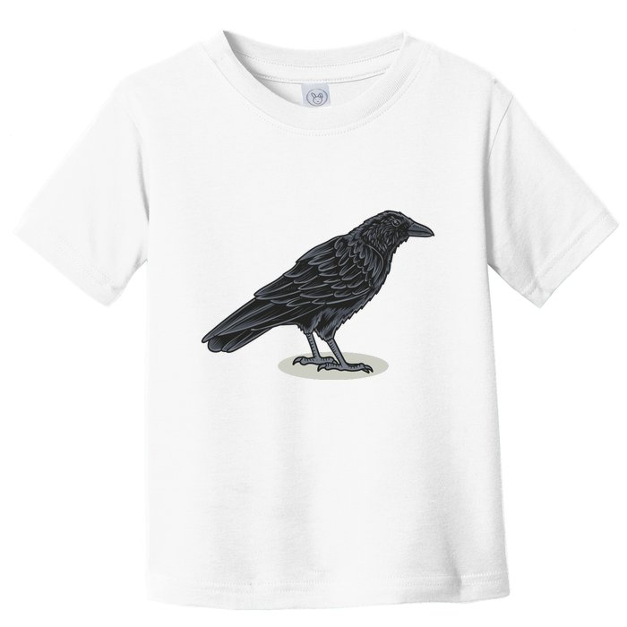 Crow Bird O White Surface Toddler T-Shirt