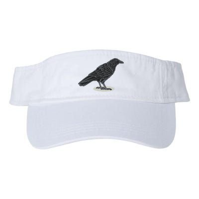 Crow Bird O White Surface Visor