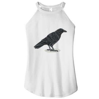 Crow Bird O White Surface Women's Perfect Tri Rocker Tank