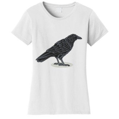 Crow Bird O White Surface Women's T-Shirt