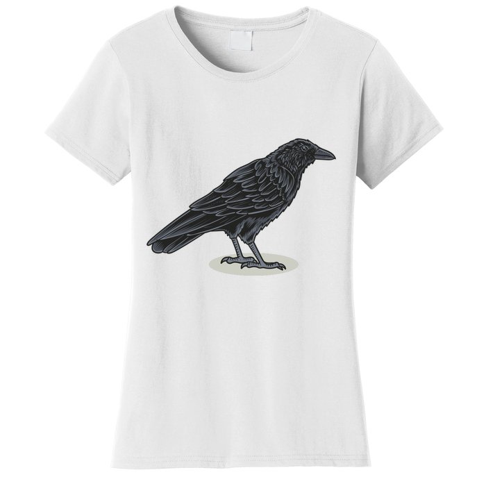 Crow Bird O White Surface Women's T-Shirt