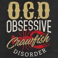Crawfish Boil Ocd Funny Cajun Louisiana Festival 7 Panel Mesh Trucker Snapback Hat