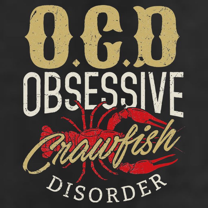 Crawfish Boil Ocd Funny Cajun Louisiana Festival 7 Panel Mesh Trucker Snapback Hat