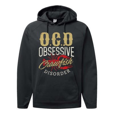 Crawfish Boil Ocd Funny Cajun Louisiana Festival Performance Fleece Hoodie