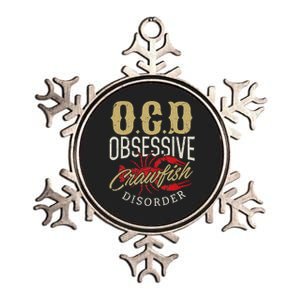 Crawfish Boil Ocd Funny Cajun Louisiana Festival Metallic Star Ornament