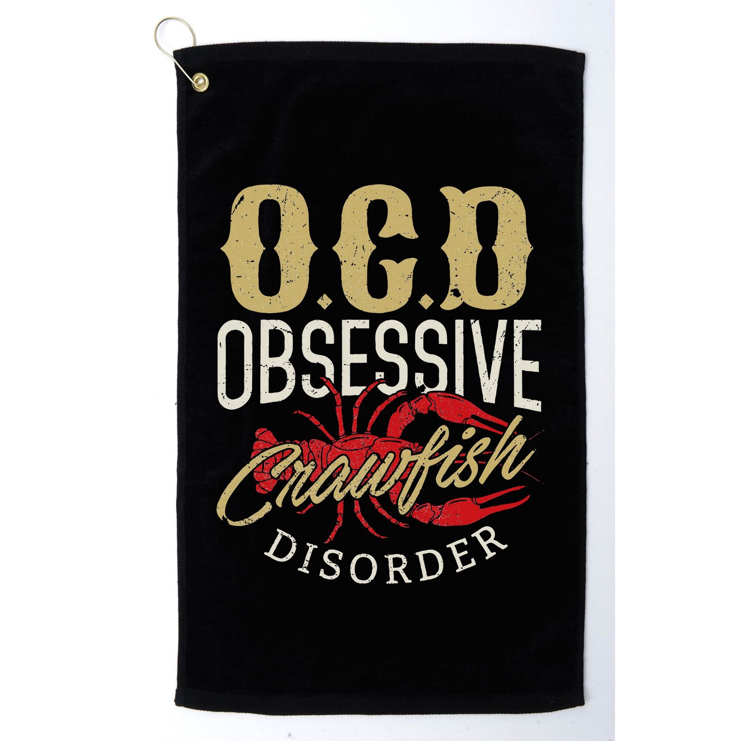 Crawfish Boil Ocd Funny Cajun Louisiana Festival Golf Towel