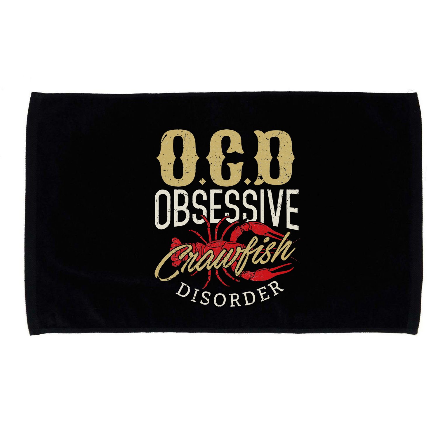 Crawfish Boil Ocd Funny Cajun Louisiana Festival Microfiber Hand Towel