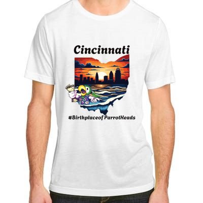 Cincinnati Birthplace Of Parrotheads Adult ChromaSoft Performance T-Shirt