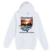 Cincinnati Birthplace Of Parrotheads Premium Pullover Hoodie