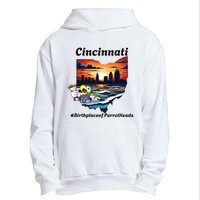 Cincinnati Birthplace Of Parrotheads Urban Pullover Hoodie