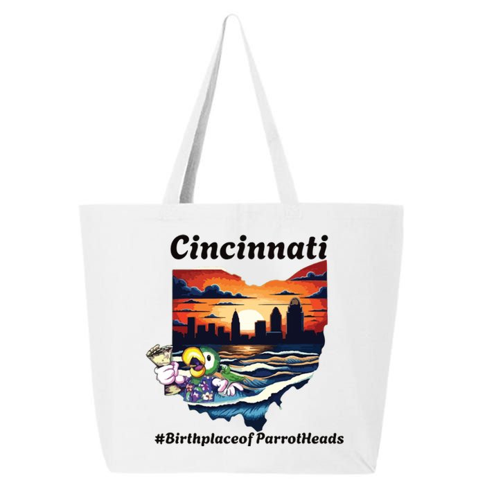 Cincinnati Birthplace Of Parrotheads 25L Jumbo Tote