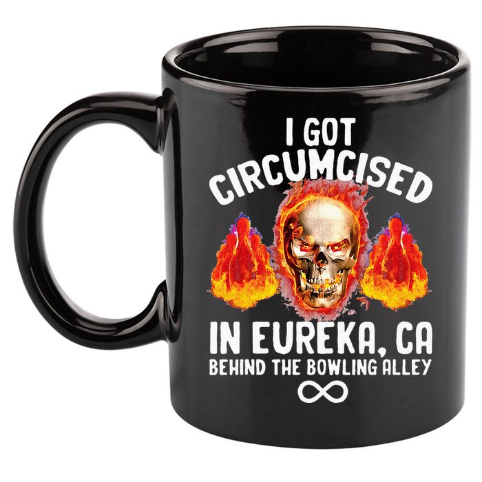 Circumcised Bowling Oddly Specific Humor Weird Funny Meme 11oz C Handle Ceramic Mug