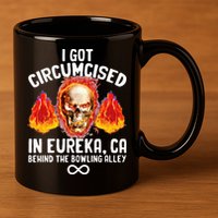 Circumcised Bowling Oddly Specific Humor Weird Funny Meme 11oz C Handle Ceramic Mug