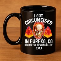 Circumcised Bowling Oddly Specific Humor Weird Funny Meme 11oz C Handle Ceramic Mug