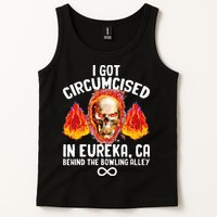 Circumcised Bowling Oddly Specific Humor Weird Funny Meme Tank Top