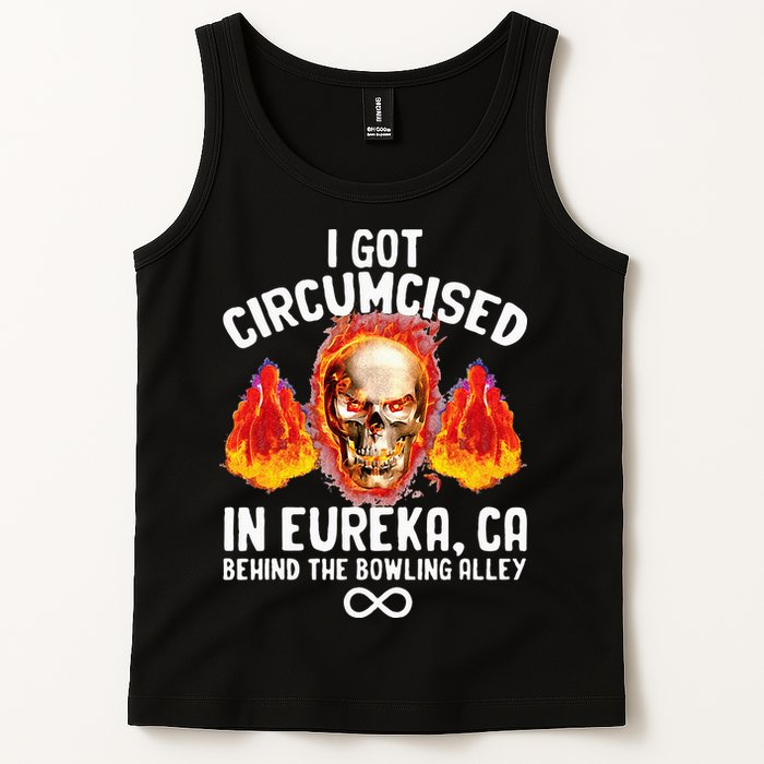 Circumcised Bowling Oddly Specific Humor Weird Funny Meme Tank Top