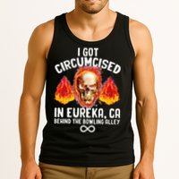 Circumcised Bowling Oddly Specific Humor Weird Funny Meme Tank Top
