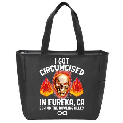 Circumcised Bowling Oddly Specific Humor Weird Funny Meme Zip Tote Bag