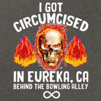 Circumcised Bowling Oddly Specific Humor Weird Funny Meme Cotton Canvas Backpack