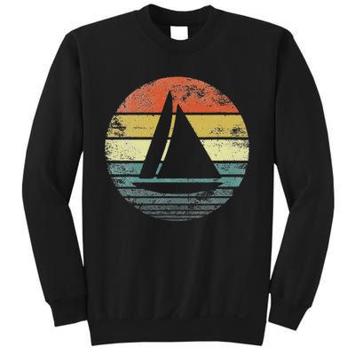 Captains Boat Owners Gifts Funny Retro Sailboat Sailing Ship Sweatshirt