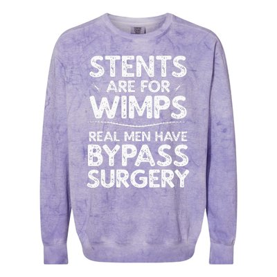 Cool Bypass Open Heart Surgery Colorblast Crewneck Sweatshirt