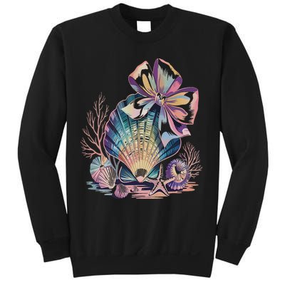 Coquette Bow Ocean Beach Coastal Summer Women Sweatshirt