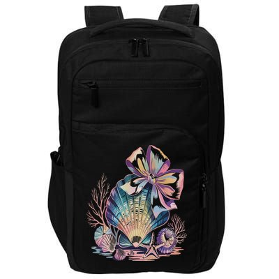 Coquette Bow Ocean Beach Coastal Summer Women Impact Tech Backpack