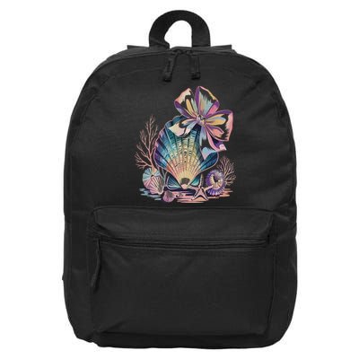 Coquette Bow Ocean Beach Coastal Summer Women 16 in Basic Backpack
