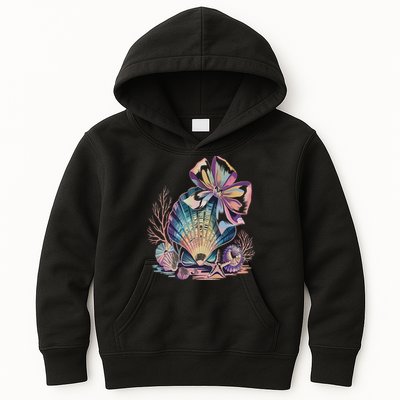 Coquette Bow Ocean Beach Coastal Summer Women Kids Hoodie