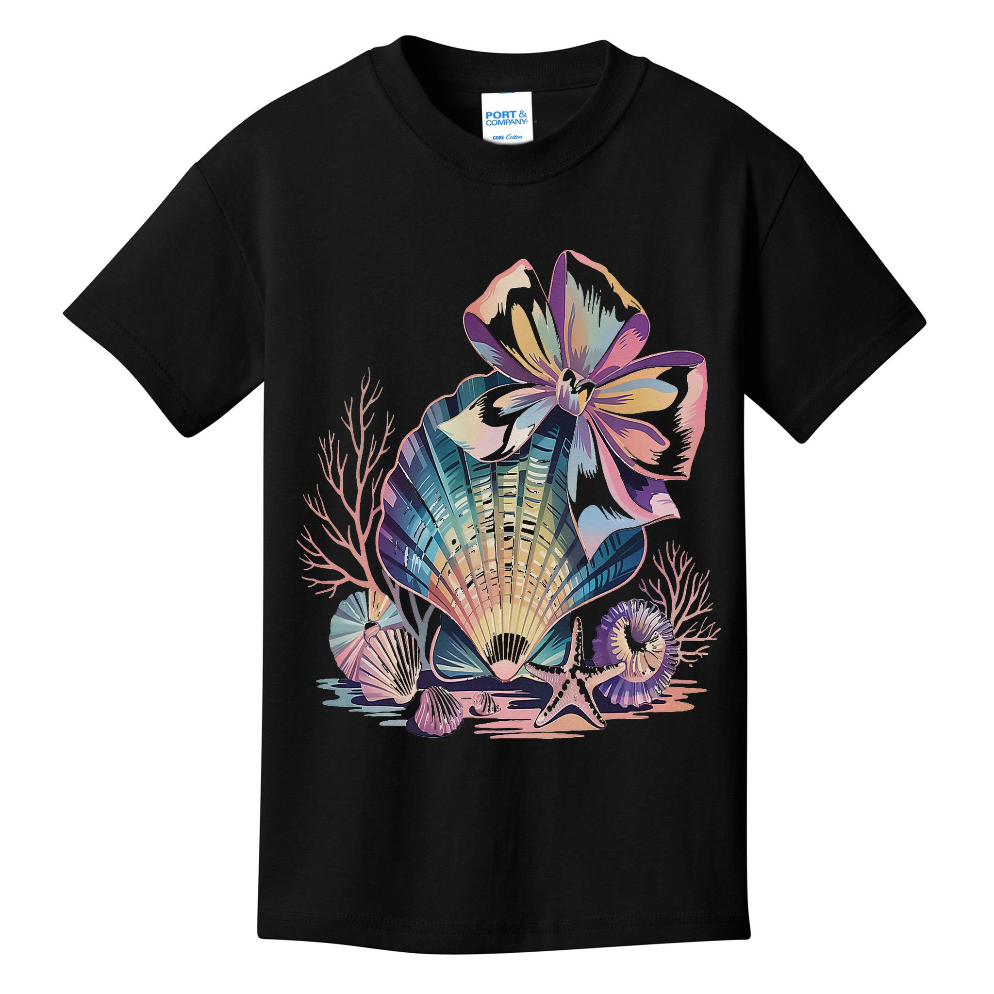 Coquette Bow Ocean Beach Coastal Summer Women Kids T-Shirt