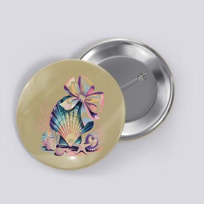 Coquette Bow Ocean Beach Coastal Summer Women Button