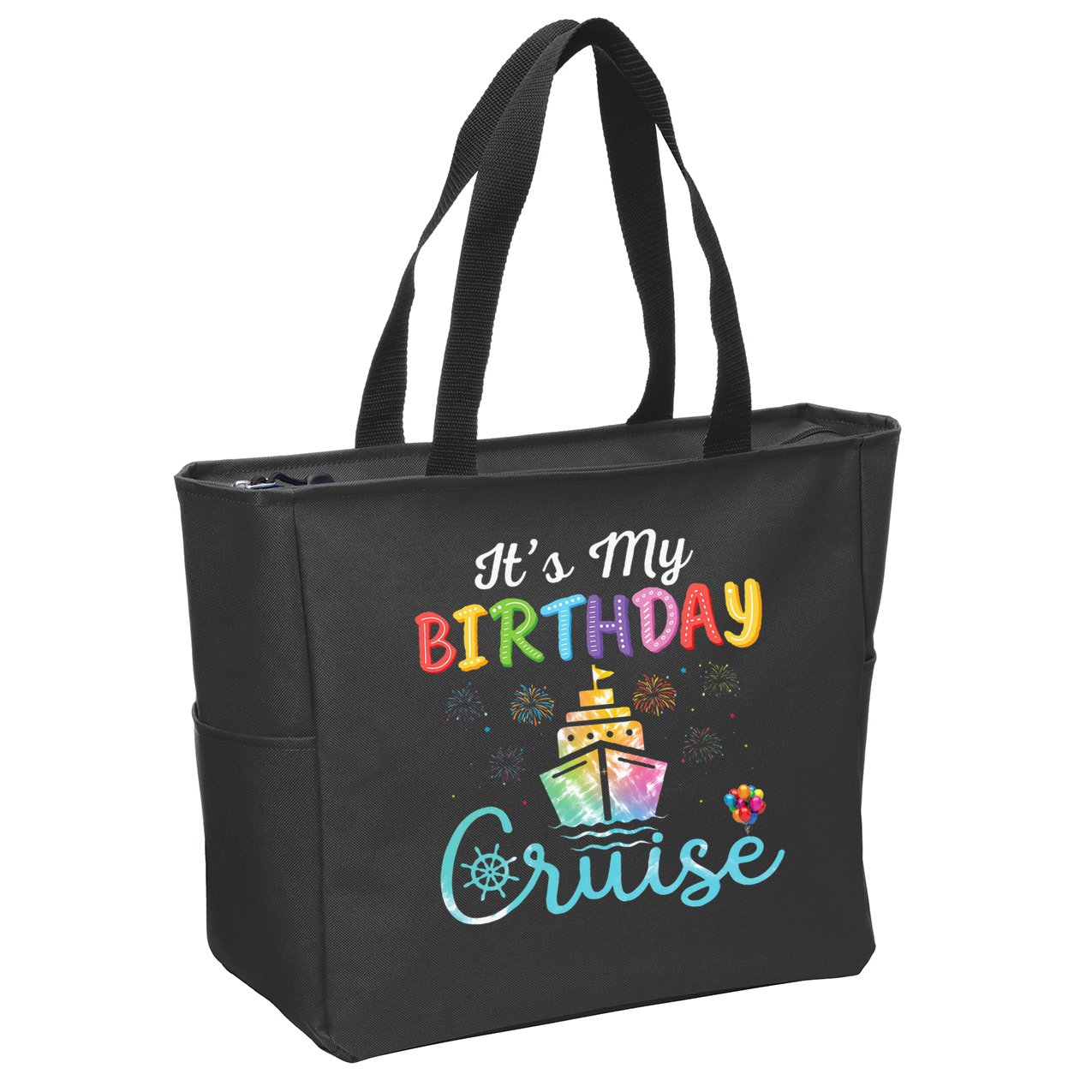 Cruise Birthday Party Vacation Trip ItS My Birthday Cruise Zip Tote Bag