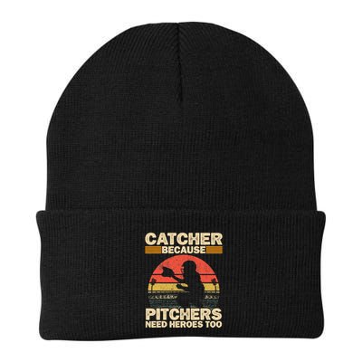 Catcher Because Pitchers Need Heroes Too Baseball Beanie