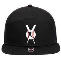 Cool Baseball Player 7 Panel Mesh Trucker Snapback Hat