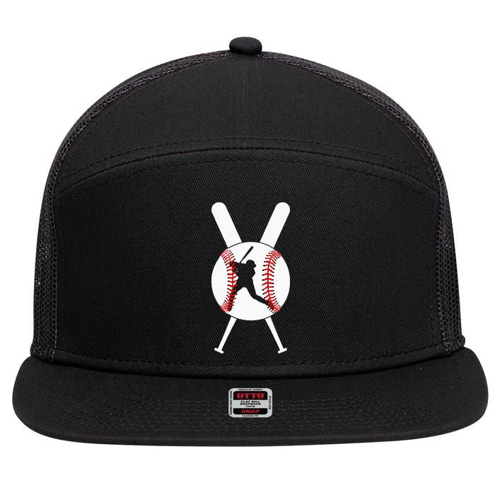 Cool Baseball Player 7 Panel Mesh Trucker Snapback Hat