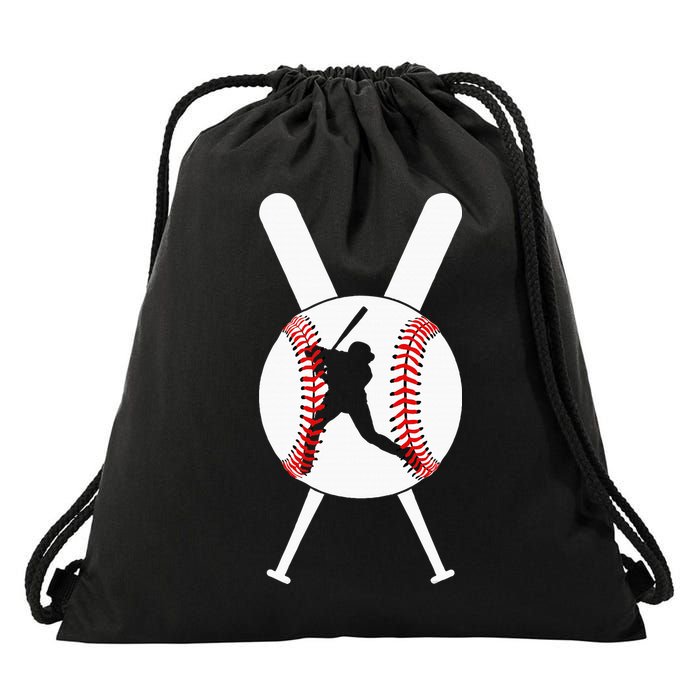 Cool Baseball Player Drawstring Bag