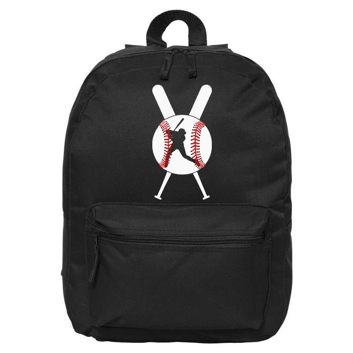 Cool Baseball Player 16 in Basic Backpack