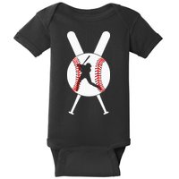 Cool Baseball Player Baby Bodysuit