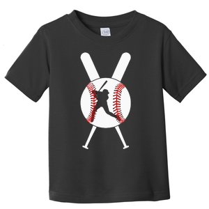 Cool Baseball Player Toddler T-Shirt