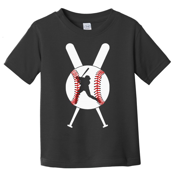 Cool Baseball Player Toddler T-Shirt