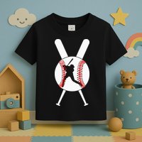 Cool Baseball Player Toddler T-Shirt