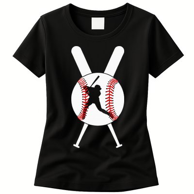 Cool Baseball Player Womens T-Shirt