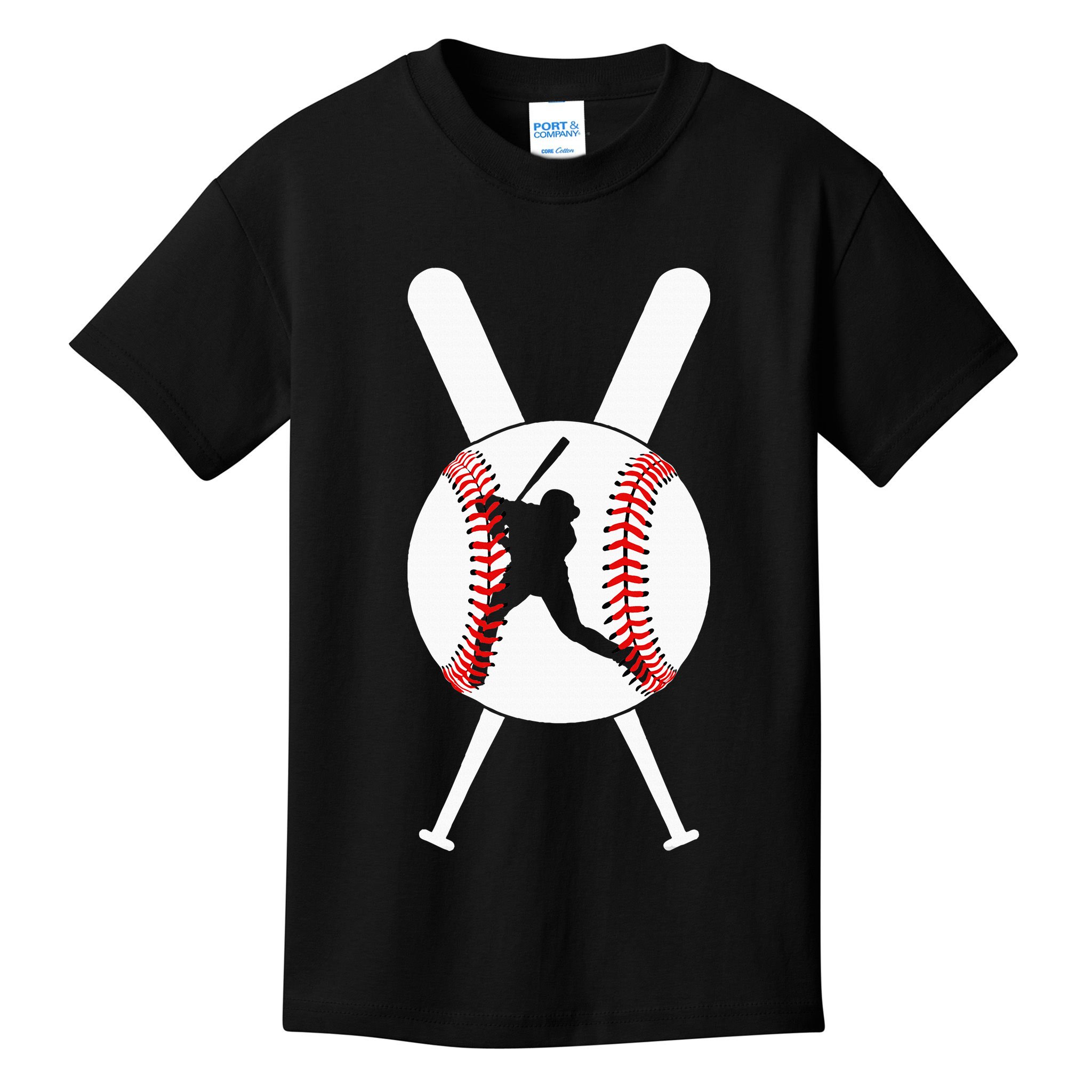 Cool Baseball Player Kids T-Shirt