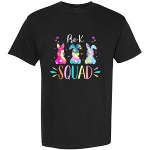 Cute Bunnies Pre-k Teacher Squad Easter Day Tie Dye Garment-Dyed Heavyweight T-Shirt