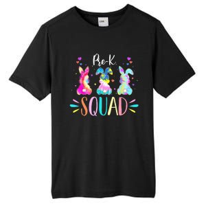 Cute Bunnies Pre-k Teacher Squad Easter Day Tie Dye Tall Fusion ChromaSoft Performance T-Shirt