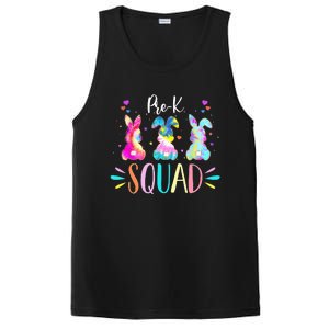 Cute Bunnies Pre-k Teacher Squad Easter Day Tie Dye PosiCharge Competitor Tank