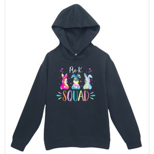 Cute Bunnies Pre-k Teacher Squad Easter Day Tie Dye Urban Pullover Hoodie