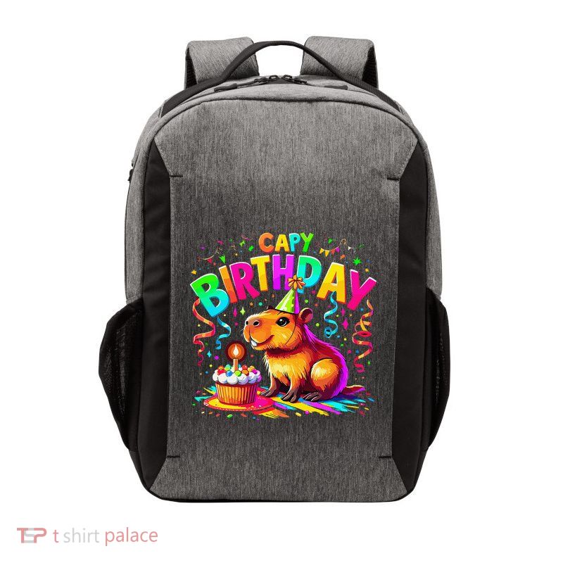Capybara Birthday Party Vector Backpack